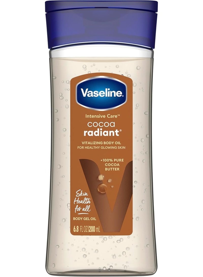 Vaseline Intensive Care Cocoa Radiant Cocoa Butter Body Gel Oil 200ml - Image 1